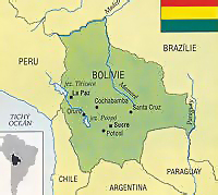 Bolívie - mapa
