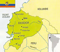 Ekvádor - mapa