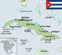 Kuba mapa