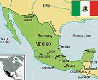 Mexiko mapa