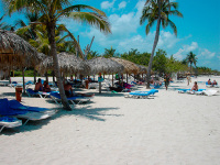 pláž na playa del carmen, mexiko