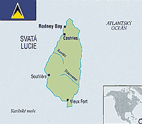 Svatá Lucie - mapa