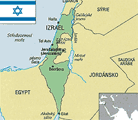 Izrael mapa