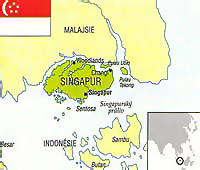 Singapur - mapa