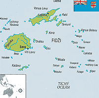Fidži mapa