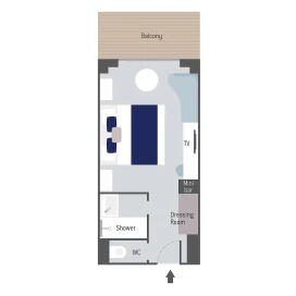 Prestige Stateroom s balkonem - paluba 7