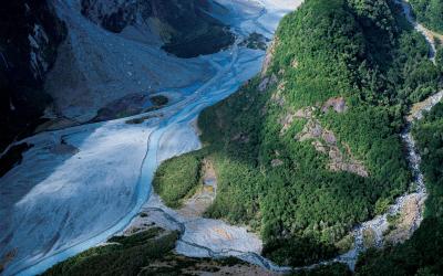 Nový Zéland, ledovec Franz Joseph