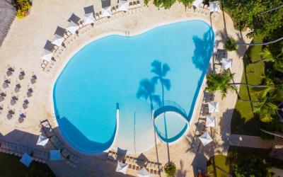 Pool aerial view