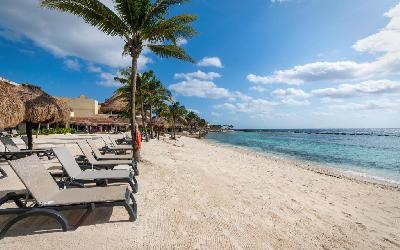 Sunbeds on the Beach