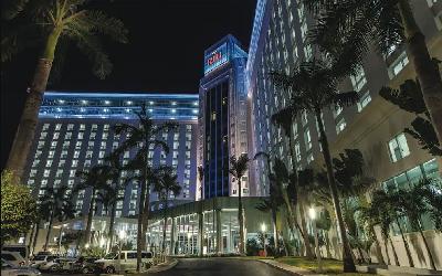 Resort at night