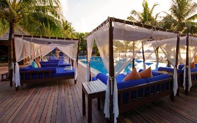 Daybeds by the pool