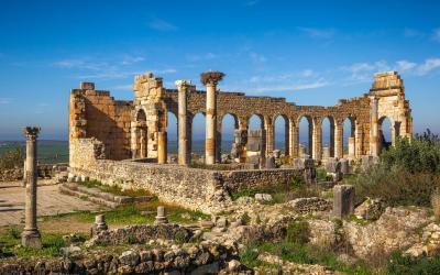 Volubilis, kdysi centrum obchodu mezi Římem a Berbery | Maroko