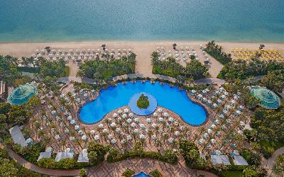 Pool & Beach Aerial View