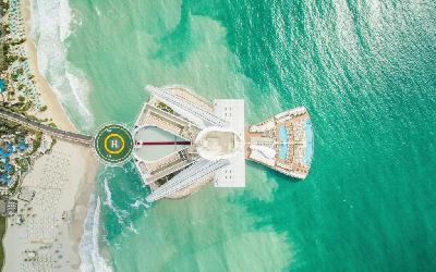 Burj Al Arab Aerial View