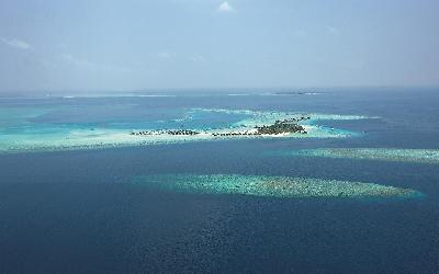 Moofushi Maldives Aerial View South Ari Atoll