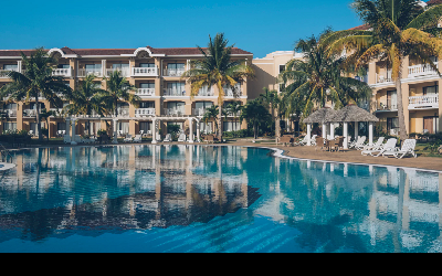 Accommodation pool view