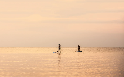 Paddle boarding