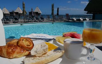 Breakfast at the pool