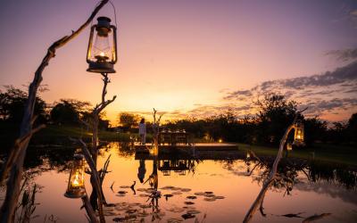 Zimbabwe | Romantic pond dinner