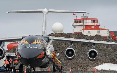 Přílet na Antarktidu