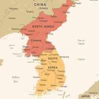 Jižní Korea - mapa