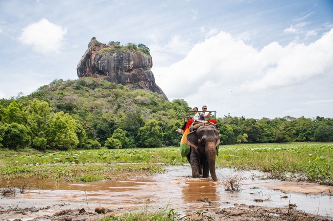 Srí Lanka - jízda na slonovi