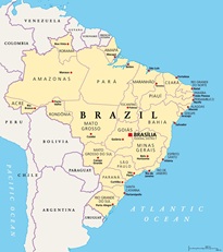 Mapa Brazílie