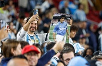 Fanoušek argentinského fotbalového klubu na zápase