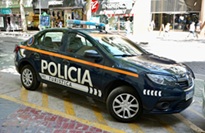 Služební vozidlo argentinské turistické policie