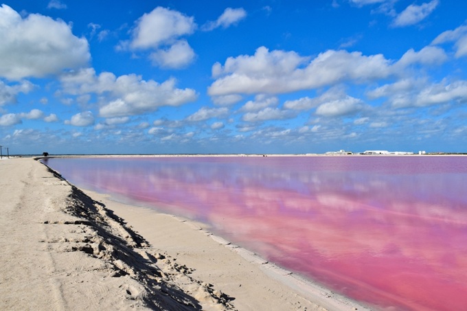 Jezera u Las Coloradas - Yucatán, Mexiko